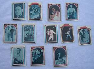 Lot of 12 Elvis Presley 1978 Boxcar Trading Cards  