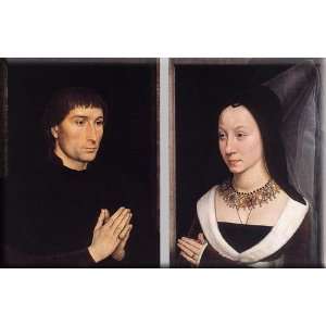   his Wife 30x19 Streched Canvas Art by Memling, Hans