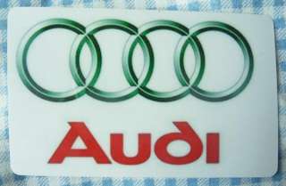 3X Motor Logo Audi Credit ID Card Decor Cover Sticker  