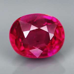   Unheated 1.04ct Oval Natural Gem Sweet Candy Red Ruby, MOZAMBIQUE
