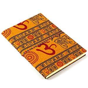  Classic Om Symbol Blank Journal   Cotton Canvas   Sadhu 
