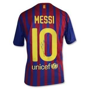  Icons Messi Signed Barcelona Jersey: Sports & Outdoors