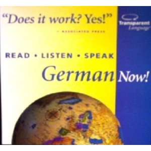  German Now Read   Listen   Speak Cd Rom (1996 