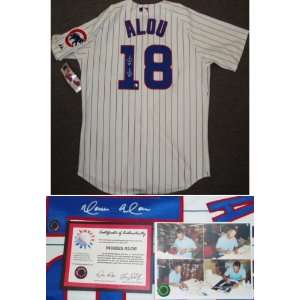  Moises Alou Signed Cubs Majestic Auth. Jersey Sports 