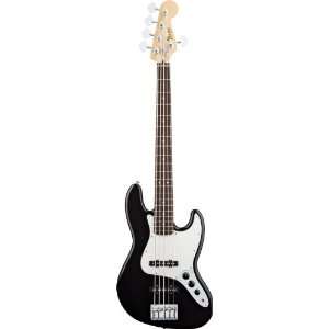  Fender Standard Jazz Bass®, 5 String, Black, Rosewood 