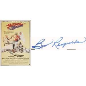  Burt Reynolds   Smokey And The Bandit   Autographed 27x40 Movie 