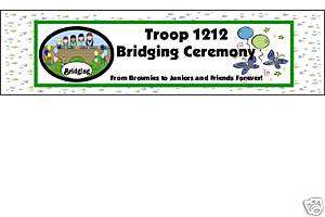 Girl Scout BRIDGING CEREMONY waterbottle label wrapper  