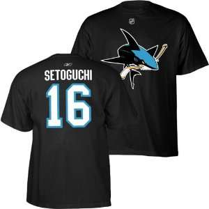 San Jose Sharks Reebok Devin Setoguchi Player T Shirt  