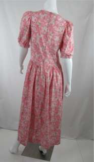   Cotton Floral Dress COUNTRY ROSE PINK SUNDRESS GREAT BRITAIN  