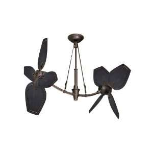   Croix Ceiling Fan w Vintage Black Walnut Paddle Blades: Home & Kitchen