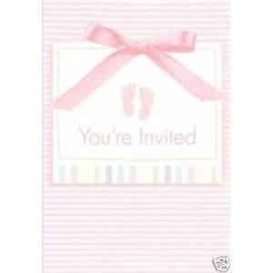  Baby Girl Soft Pink Baby Shower Invitation: Baby