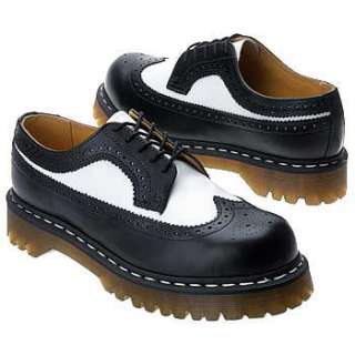   Worn $110 Dr. Martens Black and White Brogue Oxfords Mens 10  