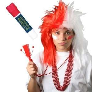    Costumes 157084 Red and White Superfan Kit