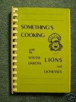 SOMETHING COOKING SOUTH DAKOTA LIONS LIONESSES COOKBOOK  
