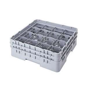  Gray Camrack 16 Compartment 4 Extension Dish Rack (16 0294 