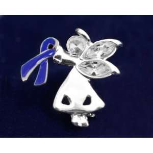  Dark Blue Ribbon Pin Angel By My Side (Retail) Everything 