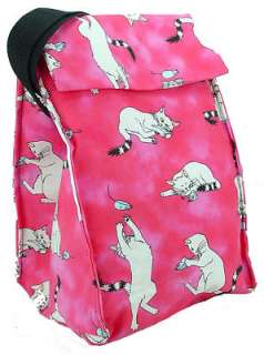 Pink Cat Cool Tote Insulated LUNCH BAG tote cooler  