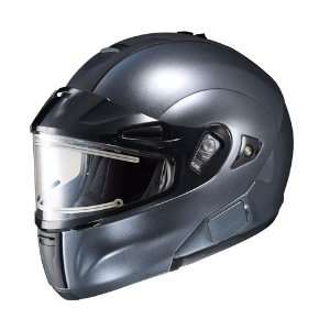   BT Anthracite Electric Shield Snowmobile Ismax Helmet Size Medium M