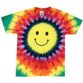  Happy Face Tie Dye Youth T Shirt: Clothing