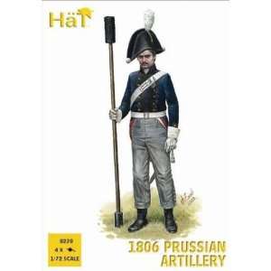   Prussian Artillery (16 Figures & 4 Cannons) 1/72 Hat Toys & Games