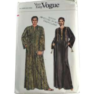   Sewing Pattern Misses and Mens Caftan Size All: Arts, Crafts & Sewing