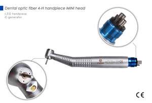 NEW Dental High Speed Fiber Optic LED Handpiece 4 Hole push turbine 
