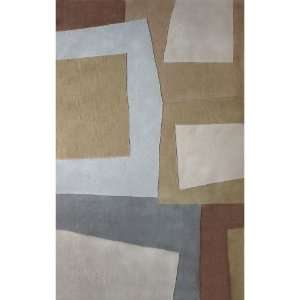  Contemporary Area Rugs Beige 5 x 8 Hand Tufted Modern 