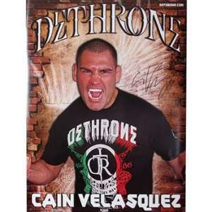 Dethrone Cain Velasquez Signed Poster