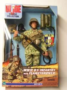 GI JOE CLASSIC WW2 US INFANTRY W/FLAMETHROWER HASBRO  