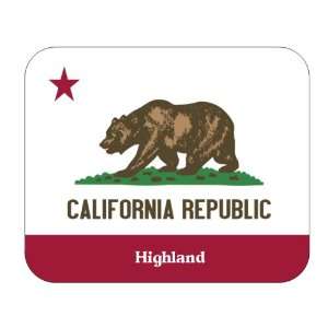  US State Flag   Highland, California (CA) Mouse Pad 