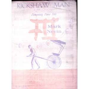   RICKSHAW MAN  Elementary Piano Solo   sheet music Musical Instruments