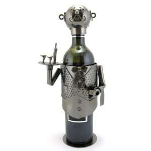  Waiter Server Butler Metal Wine Caddy Bottle Holder