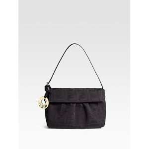  Fendi Handbags 8BK044 Brown/Black Zucca with Red Leather Trim 