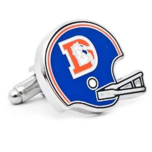 NFL Football Old School Retro Denver Broncos Helmet Cufflinks Cuff 
