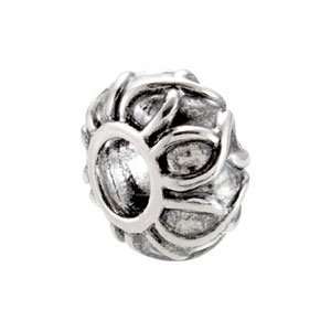  28198 Silver 11.25X06.50 Mm Kera Decorative Bead Jewelry