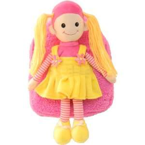   Pink Backpack With Blonde Girl Doll Stuffie item# kk8255: Toys & Games