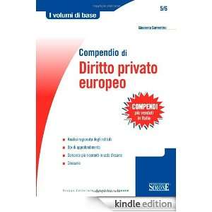 Compendio di diritto privato europeo (I volumi di base) (Italian 
