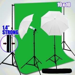 Green Chroma key Studio Photo Backdrop Screen 840w Kit 847263072029 
