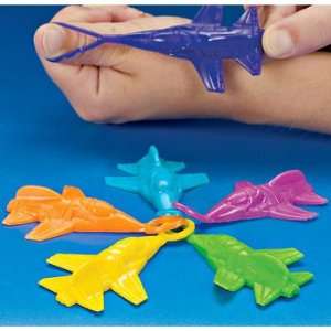  Stretchy Flying Airplanes (12 per package) Toys & Games