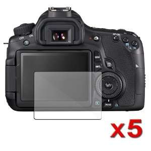  For Canon EOS 60D Protector Kit Clear LCD film guard (5 