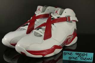 467807 101] Nike Air Jordan 8.0 White Varsity Red size 12  