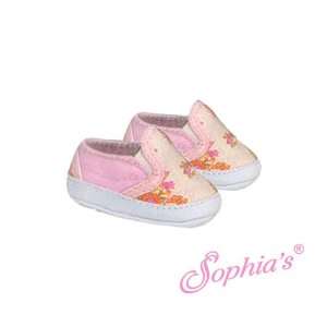  Print Pull On Canvas Sneakers for 18 Inch Dolls: Toys 