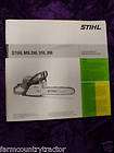 Stihl MS290/310/390 Chain Saw Operators Manual