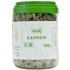 Capers In Salt   1 jar, 35.2 oz:  Grocery & Gourmet Food