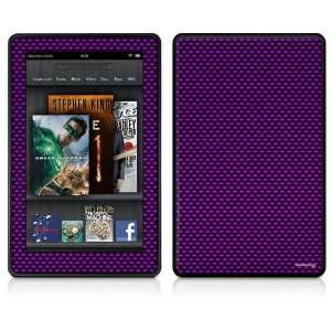     Kindle Fire Skin   Carbon Fiber Purple 