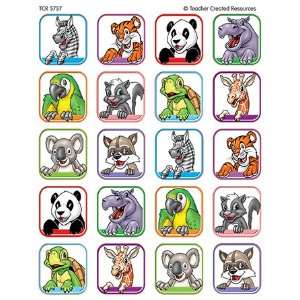   CREATED RESOURCES ANIMAL FACES 1 STICKERS 120 STKS: Everything Else