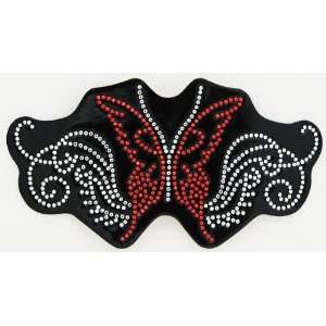  Red Butterfly Helmet Bling Patch: Sports & Outdoors