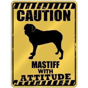    Caution : Mastiff With Attitude  Parking Sign Dog: Home & Kitchen