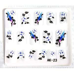   art nail decals roses fashion stereoscopic 3D nail stickers: Beauty