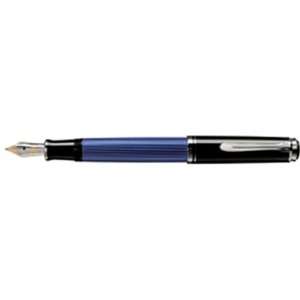  Pelikan Souveran M405 Black/Blue Fountain Pen Broad 